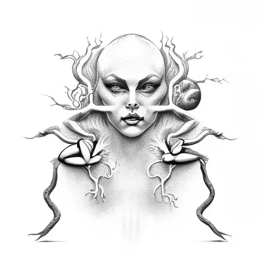 creation paradise adam eve original  sin  tattoo design idea