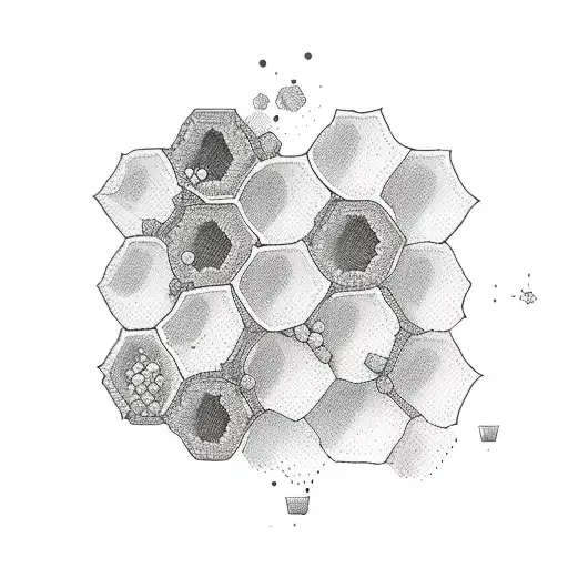 honeycomb  tattoo design idea