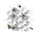 bee hive tattoo design idea