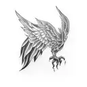 Clapperboard with wings tattoo design idea