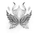 Clapperboard with wings tattoo design idea