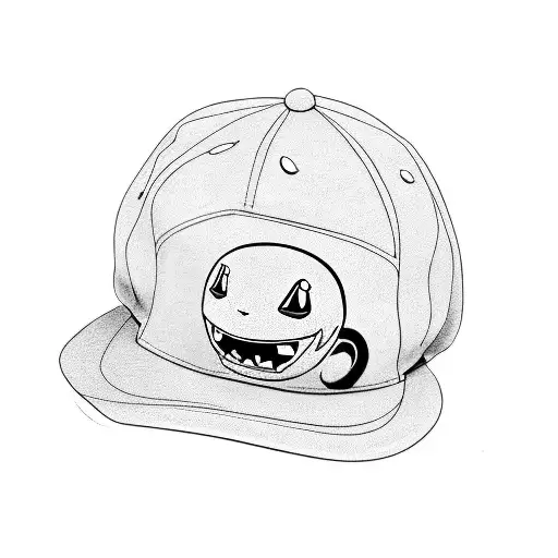 Charmander with the hat from ace from one piece  tattoo design idea