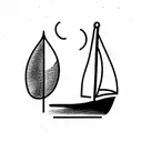 boat  tattoo design idea