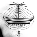 boat  tattoo design idea