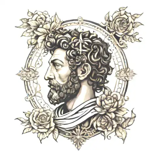 Marcus Aurelius tattoo design idea