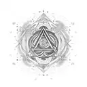 Libra symbol blended with Taurus symbol tattoo design idea