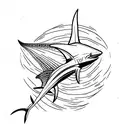 thresher shark tattoo design idea