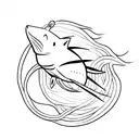 thresher shark tattoo design idea