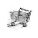 shopping cart   tattoo design idea