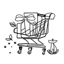 shopping cart   tattoo design idea