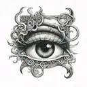 eyes, 2008, broken shackles, question mark tattoo design idea