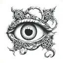 eyes, 2008, broken shackles, question mark tattoo design idea
