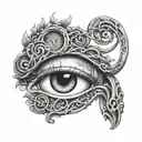 eyes, 2008, broken shackles, question mark tattoo design idea