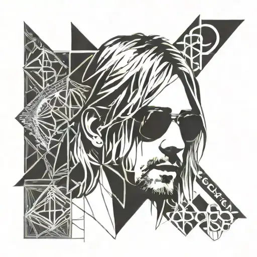 kurt cobain tattoo design idea