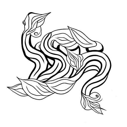 snake plant, sansevieria tattoo design idea