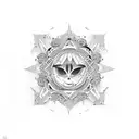 round tattoo design idea