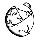 Atlas letting go of the globe tattoo design idea