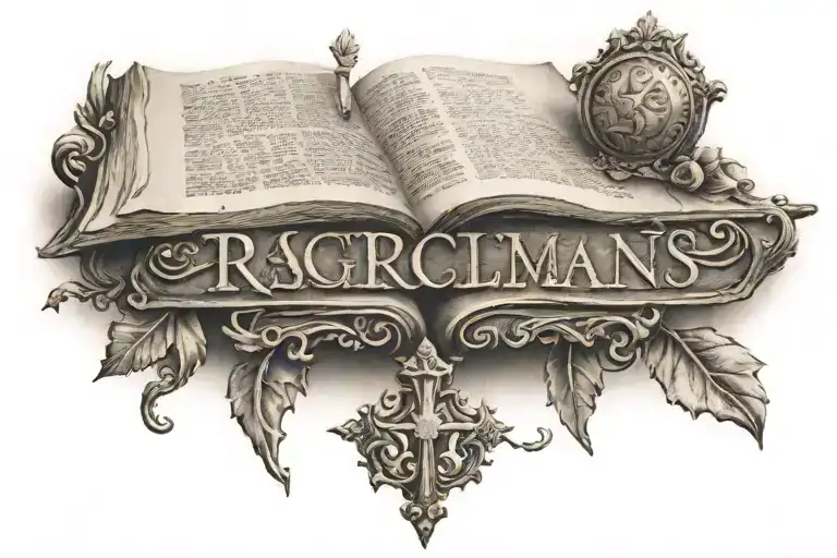 scripture Roman's 8:18 tattoo design idea