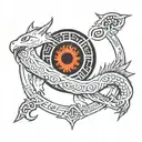 Sasuke's cursed seal tattoo design idea