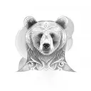 bear celtic tattoo design idea