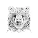 bear celtic tattoo design idea