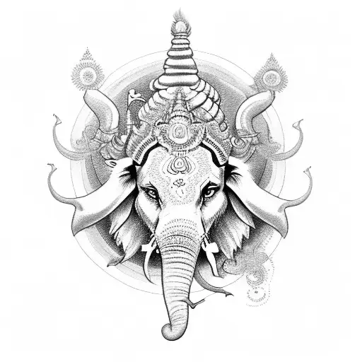 Lord Ganesh Stock Illustration - Download Image Now - Animal Head, Antique,  Art - iStock