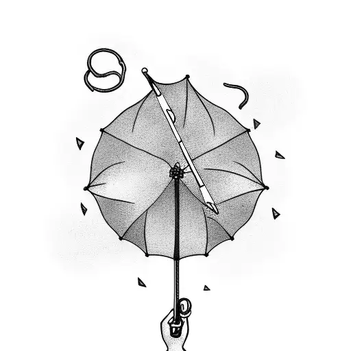 Under My Umbrella - Temporary Tattoo - Just do HUE - Just Do HUE