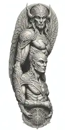 nephilim tattoo design idea