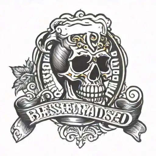 blessed madness, beer, crossfit tattoo design idea