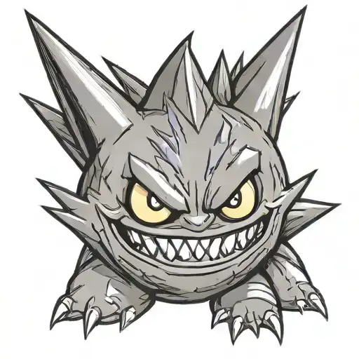 pokemon gengar tattoo design idea