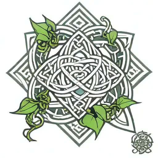 celtic love knot tattoo design idea