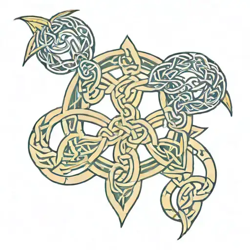 celtic knot of eternal love with zodiac sign scorpio tattoo design idea