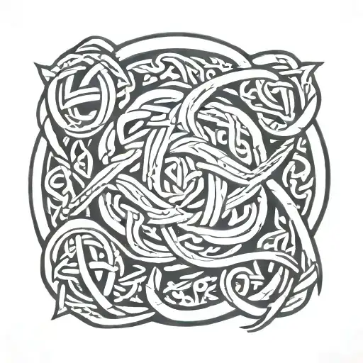 celtic love knot for zodiac sign taurus tattoo design idea