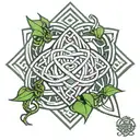 celtic love knot tattoo design idea