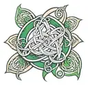 celtic love knot tattoo design idea