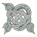celtic love knot tattoo design idea