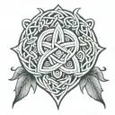 celtic love knot tattoo design idea