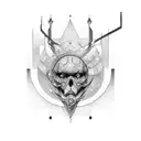 A tattoo design that represents the intersection of programming and philosophy tattoo design idea