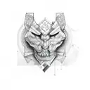 A tattoo design that represents the intersection of programming and philosophy tattoo design idea