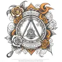 odd fellows tattoo design idea