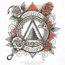 odd fellows tattoo design idea