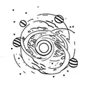 Black Hole Interstellar tattoo design idea