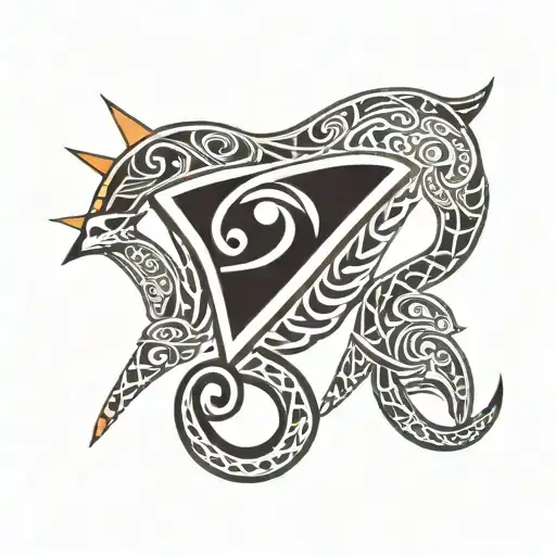 Nubian sympol(indicate dominant and powerful) under clavicle  tattoo design idea