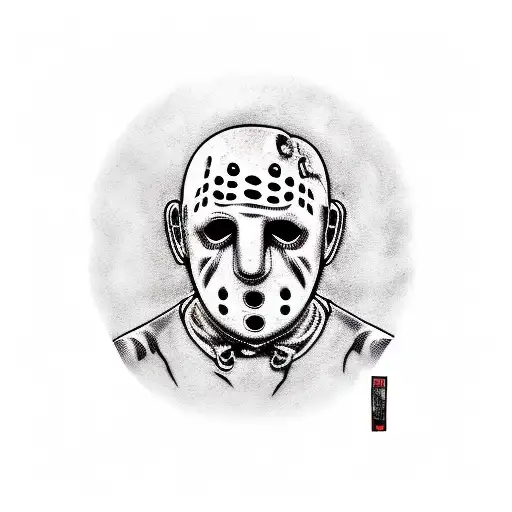 Jason Voorhees, Freddy Krueger, Michael Myers, Chucky, Slenderman, Billy from Saw, Poltergeist TV, Hannibal lecter faces tattoo design idea