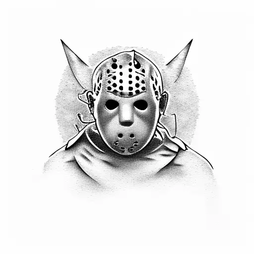 Jason Voorhees, Freddy Krueger, Michael Myers, Chucky, Slenderman, Billy from Saw, Poltergeist TV, Hannibal lecter faces tattoo design idea