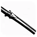 small warrior sword  tattoo design idea