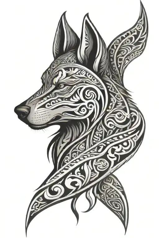 maori wolf tattoo design tattoo design idea