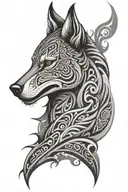 maori wolf tattoo design tattoo design idea