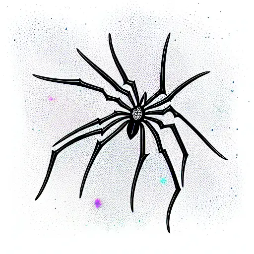 Spider tattoo design idea