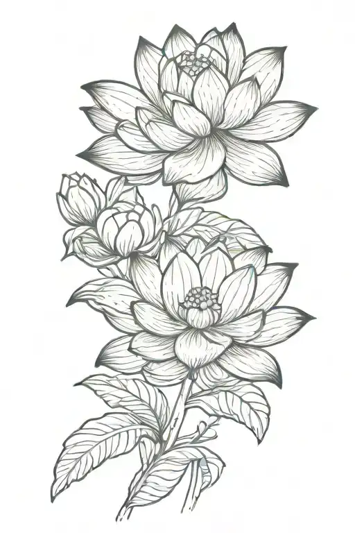 Lotus Flower   tattoo design idea